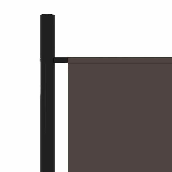 3-tlg. Raumteiler Braun 150x180 cm