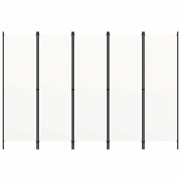 5-tlg. Raumteiler Wei? 250x180 cm