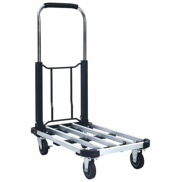ARDEBO.de - Transportwagen Klappbar 150 kg Aluminium Silbern