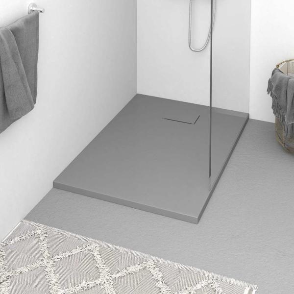 ARDEBO.de - Duschwanne SMC Grau 100x70 cm