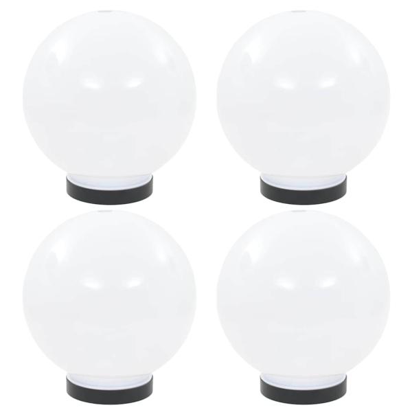 ARDEBO.de - LED-Gartenleuchten 4 Stk. Kugelförmig 20 cm PMMA