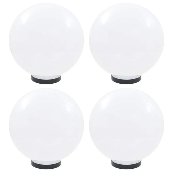 ARDEBO.de - LED-Gartenleuchten 4 Stk. Kugelförmig 30 cm PMMA