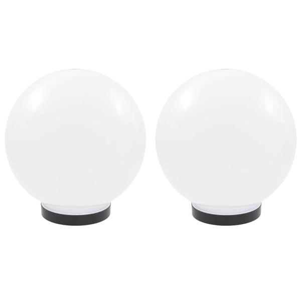 LED-Gartenleuchten 2 Stk. Kugelförmig 25 cm PMMA