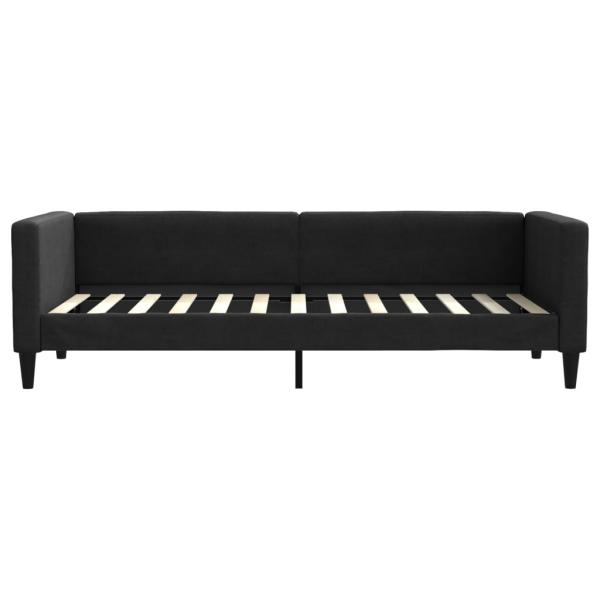 Tagesbett Schwarz 80x200 cm Stoff