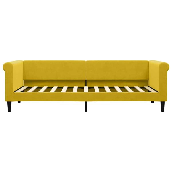Tagesbett Gelb 80x200 cm Samt