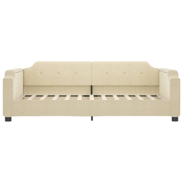 Tagesbett Creme 90x200 cm Stoff