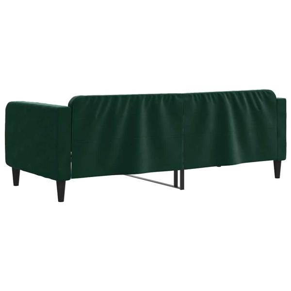 Tagesbett Dunkelgrün 100x200 cm Samt
