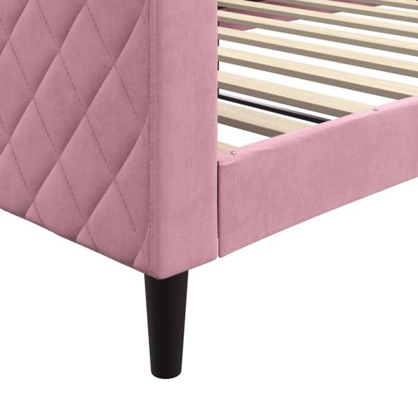 Tagesbett Rosa 100x200 cm Samt