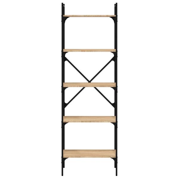 Bücherregal 5 Fächer Sonoma-Eiche 56x31,5x174 cm Holzwerkstoff
