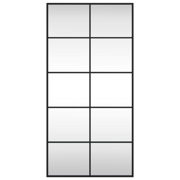 Wandspiegel Schwarz 50x100 cm Rechteckig Eisen