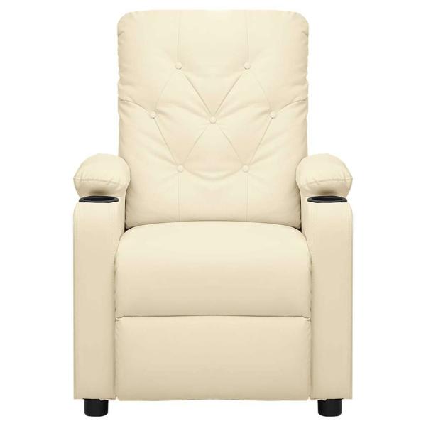 Relaxsessel Elektrisch Creme Kunstleder
