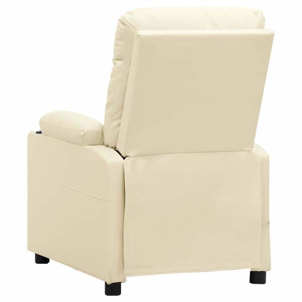 Relaxsessel Elektrisch Creme Kunstleder