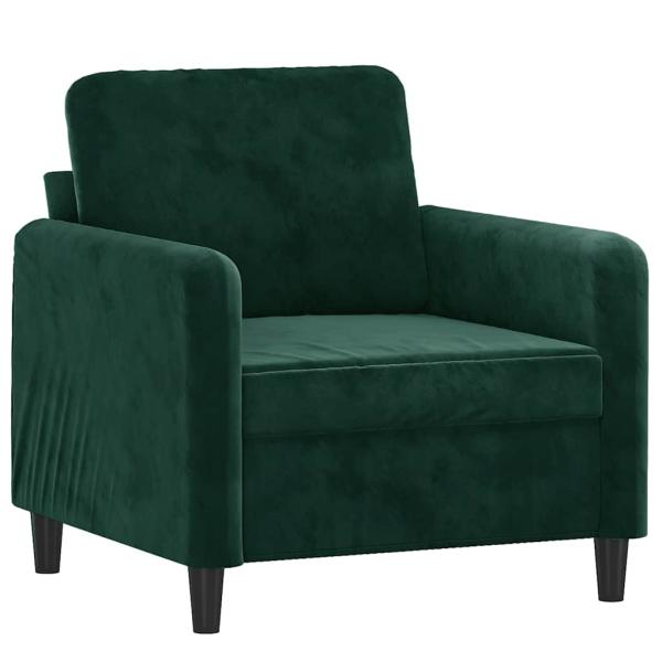 Sessel Dunkelgrün 60 cm Samt