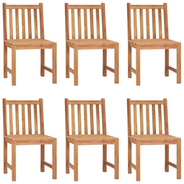 7-teiliges Garten-Ess-Set 120 x 70 cm Massivholz Teak