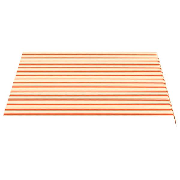 Ersatzstoff für Markise Gelb und Orange 300x250 cm Polyester