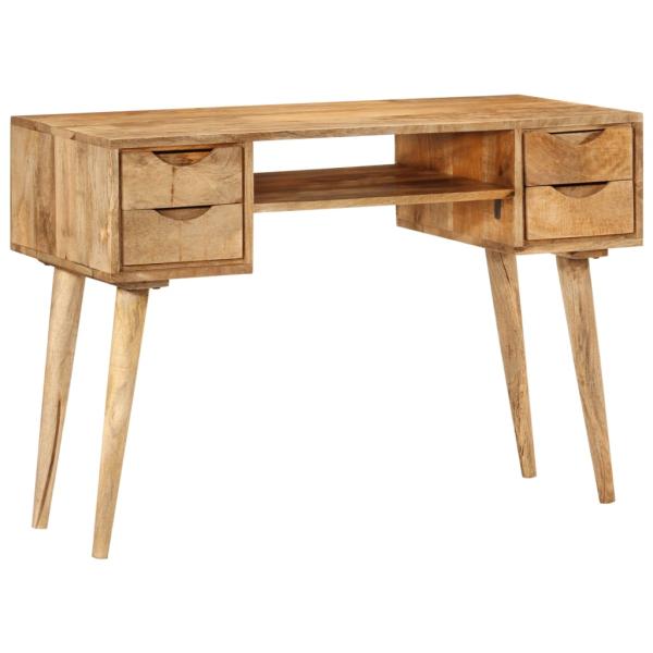 ARDEBO.de - Schreibtisch mit Schubladen 110x47x76 cm Massivholz Mango