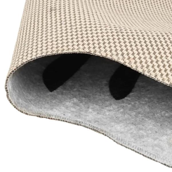Teppich Schwarz Weiß 120x170 cm Zebramuster Waschbar
