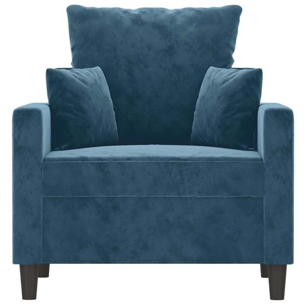 Sessel Blau 60 cm Samt