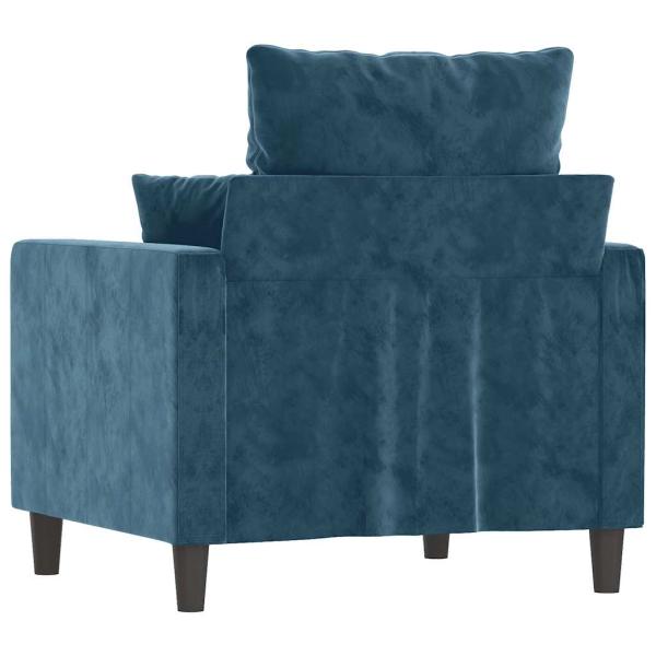 Sessel Blau 60 cm Samt