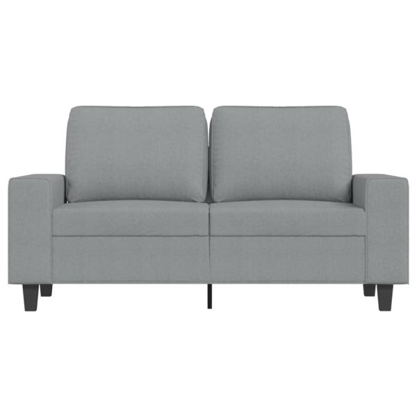 2-Sitzer-Sofa Hellgrau 120 cm Stoff