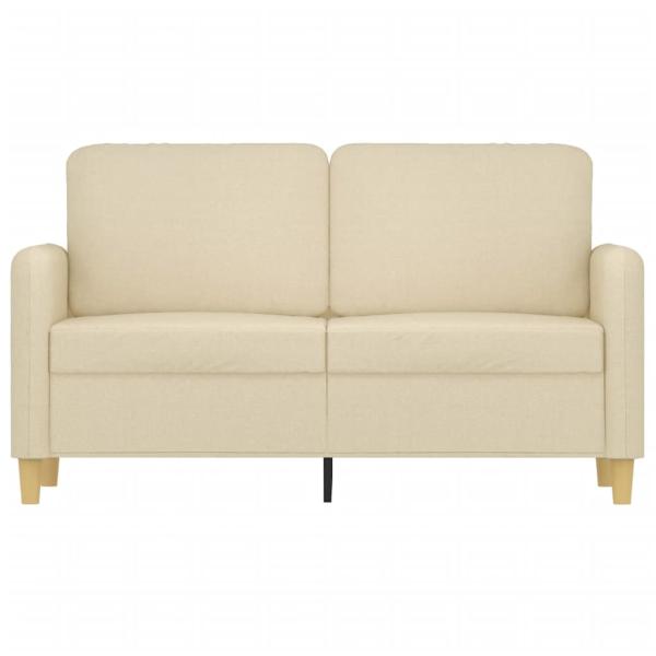 2-Sitzer-Sofa Creme 120 cm Stoff