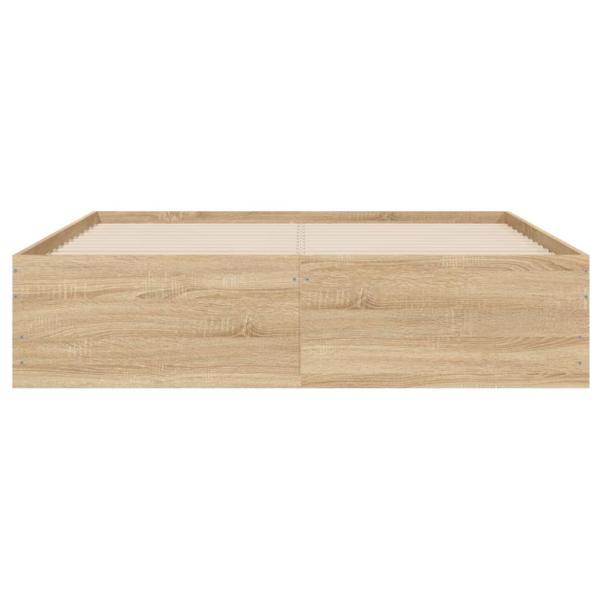 Bettgestell mit Schubladen Sonoma-Eiche 120x190cm Holzwerkstoff