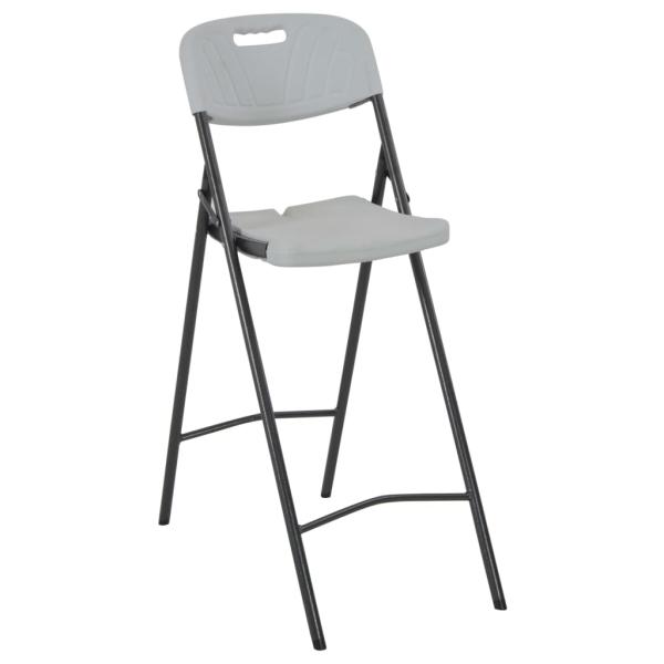Klappbare Barst?hle 2 Stk. HDPE und Stahl Wei?