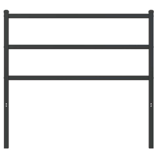 Ersatz-Kopfteil Metall Schwarz 107 cm