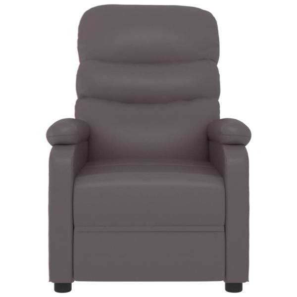 Relaxsessel Grau Kunstleder