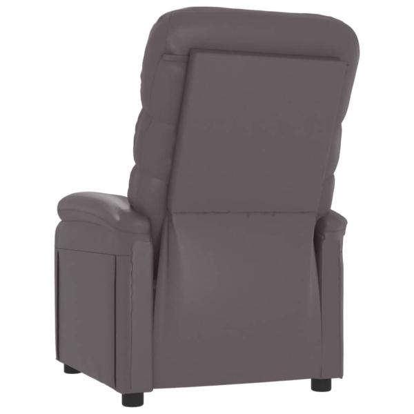 Relaxsessel Grau Kunstleder