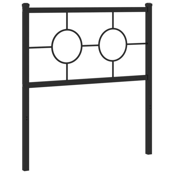 Ersatz-Kopfteil Metall Schwarz 80 cm