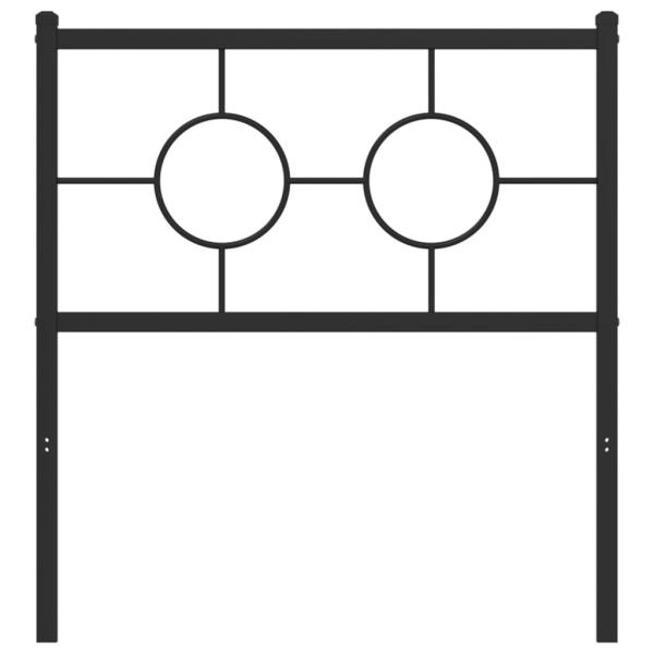 Ersatz-Kopfteil Metall Schwarz 80 cm