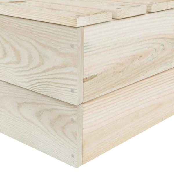 Garten-Palettensofa 2-Sitzer Impregniertes Fichtenholz
