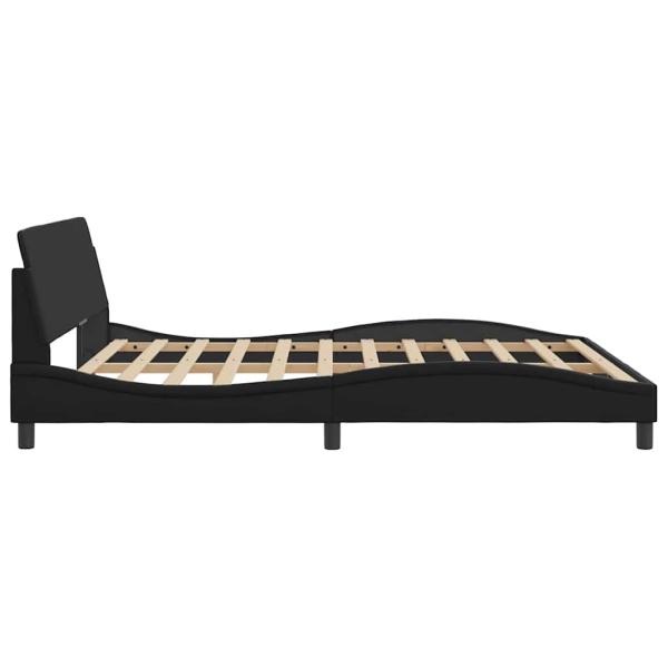 Bettgestell "Dover" Schwarz 183x213 cm Kunstleder