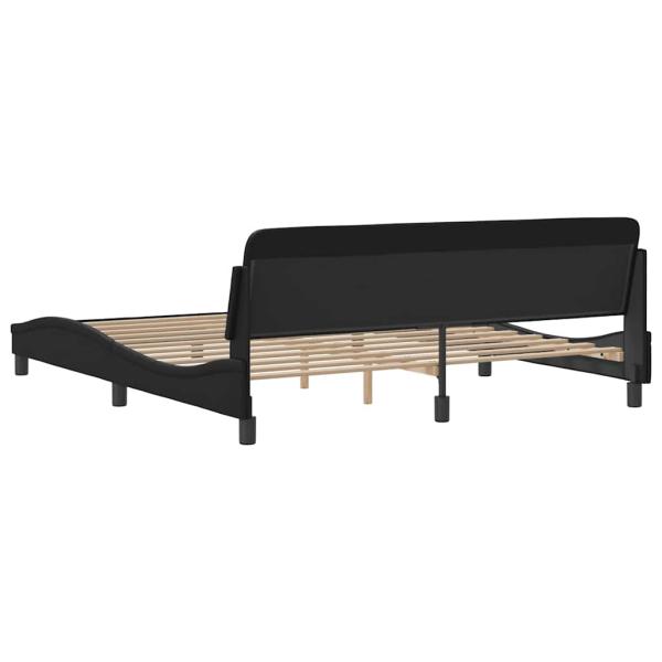 Bettgestell "Dover" Schwarz 183x213 cm Kunstleder