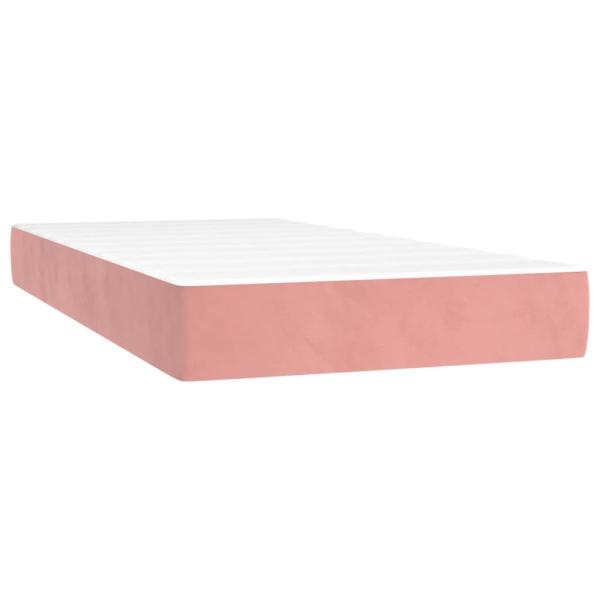 Taschenfederkernmatratze Mittel Rosa 120x190x20 cm Samt