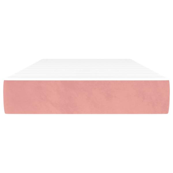 Taschenfederkernmatratze Mittel Rosa 120x190x20 cm Samt