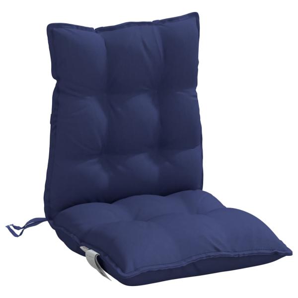 Niedriglehner-Auflagen 4 Stk. Marineblau Oxford-Gewebe