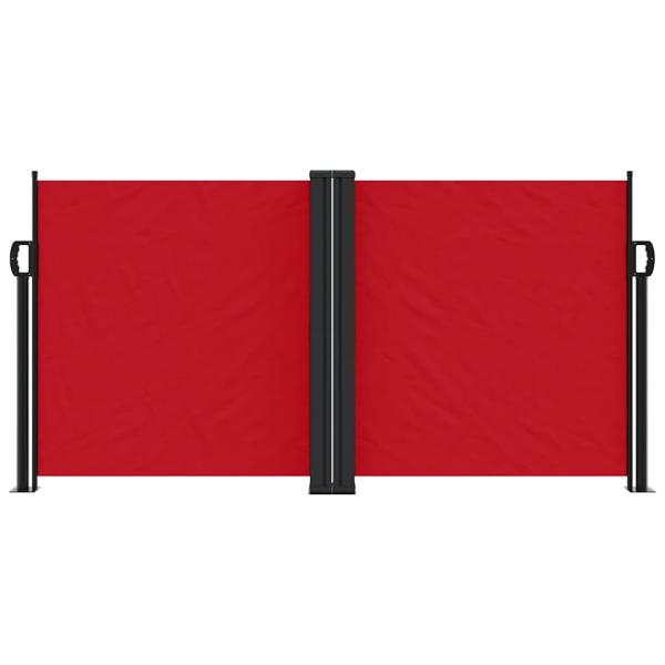 Seitenmarkise Ausziehbar Rot 120x1200 cm