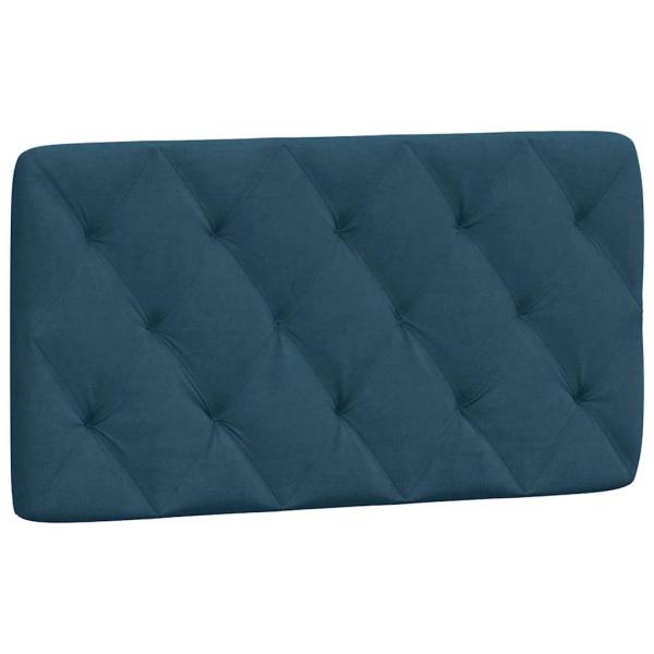 Bettgestell ohne Matratze Blau 100x200 cm Samt