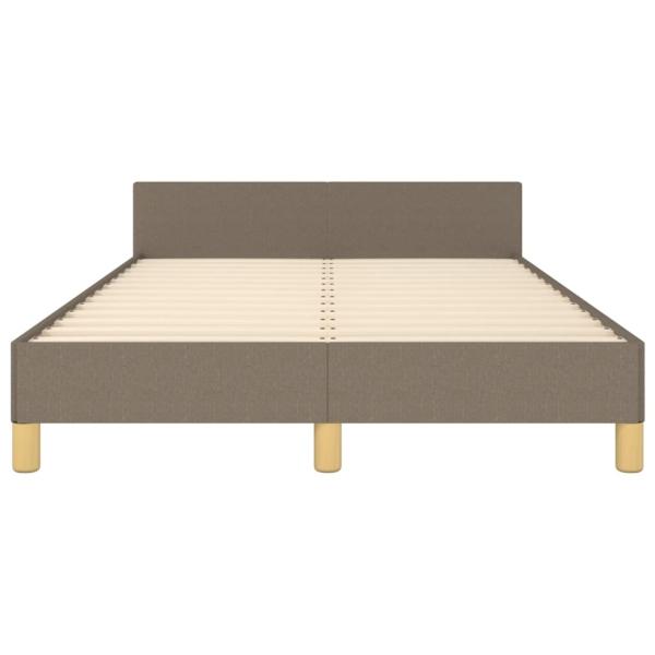 Bettgestell ohne Matratze Taupe 120x190 cm Stoff