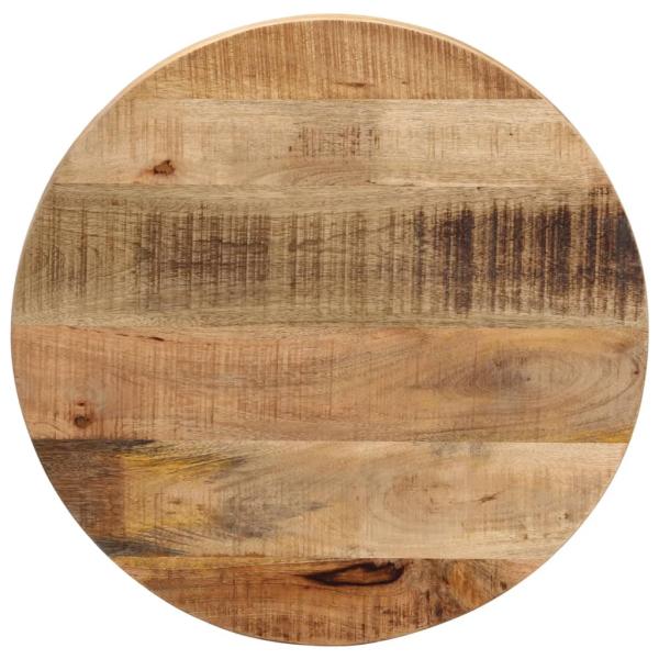 ARDEBO.de - Tischplatte Ø 60x1,5 cm Rund Raues Massives Mangoholz