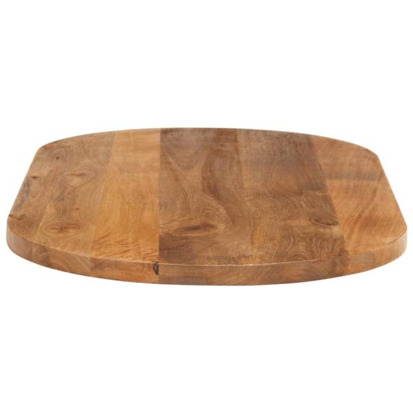 Tischplatte 110x50x3,8 cm Oval Massivholz Mango