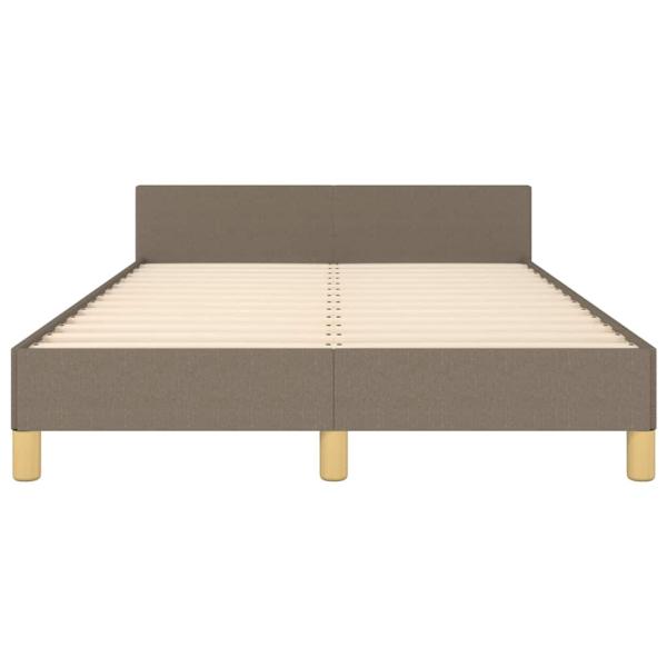 Bettgestell ohne Matratze Taupe 120x190 cm Stoff
