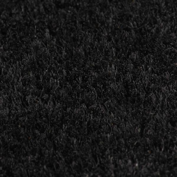 Fußmatte Schwarz 80x100 cm Kokosfaser Getuftet