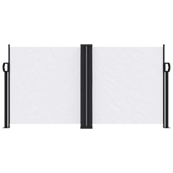 Seitenmarkise Ausziehbar Weiß 120x600 cm