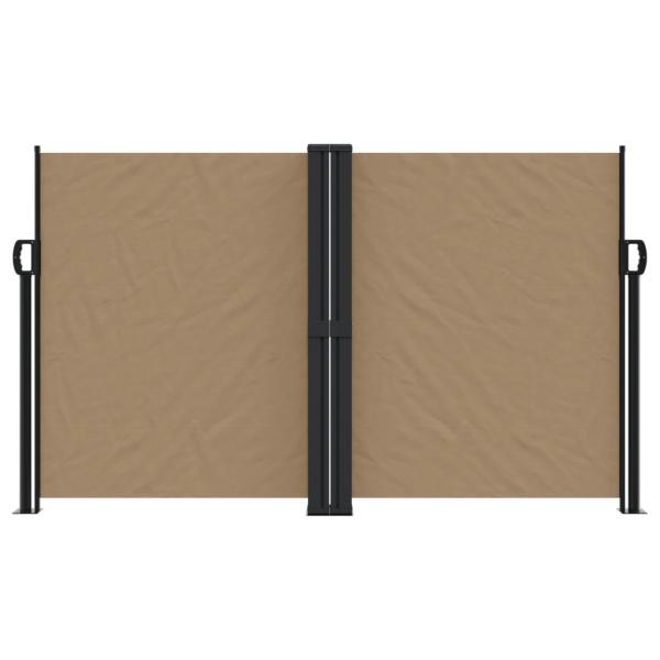 Seitenmarkise Ausziehbar Taupe 140x1200 cm