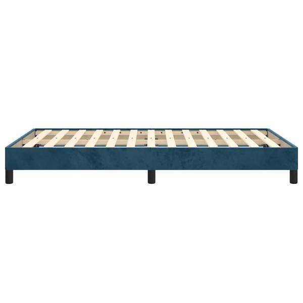 Bettgestell ohne Matratze Dunkelblau 120x190 cm Samt