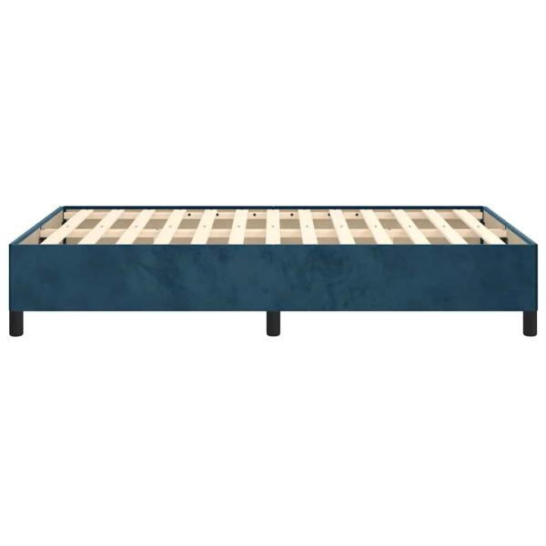 Bettgestell ohne Matratze Dunkelblau 120x190 cm Samt