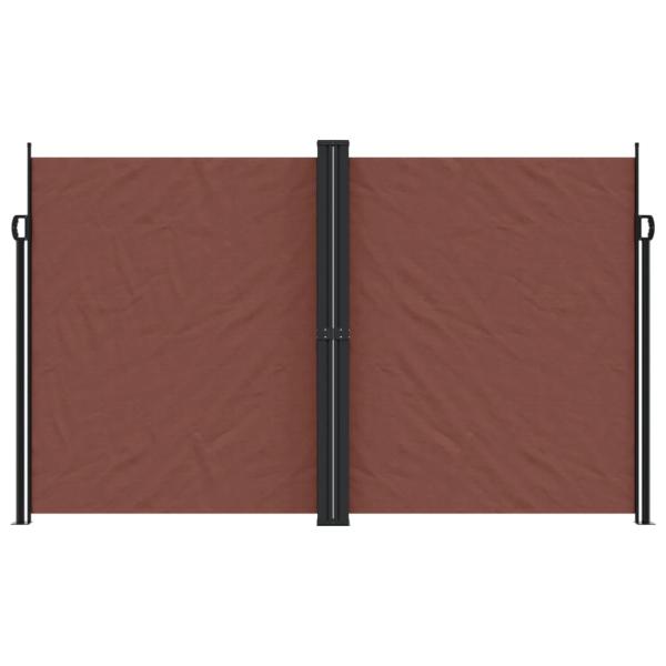 Seitenmarkise Ausziehbar Braun 200x1200 cm